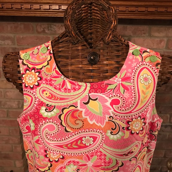 Handmade Paisley Print Dress - Picture 2 of 3